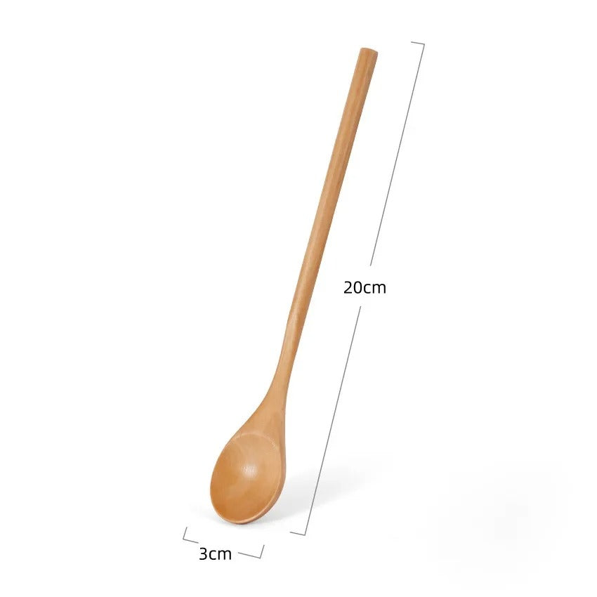 Cuillère en bois longue de 20 cm pour la cuisine