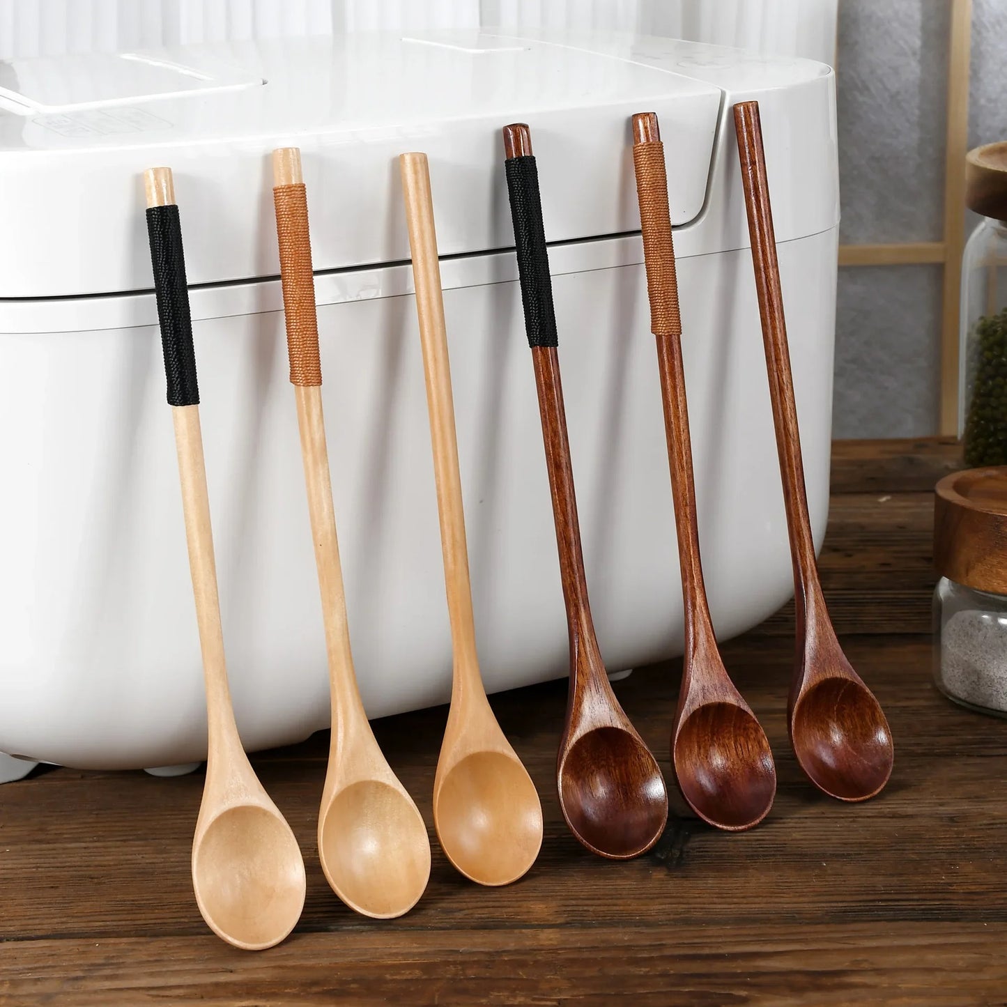 Cuillère en bois naturelle et anti-rayure