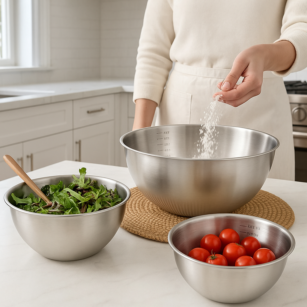 Saladier inox brillant