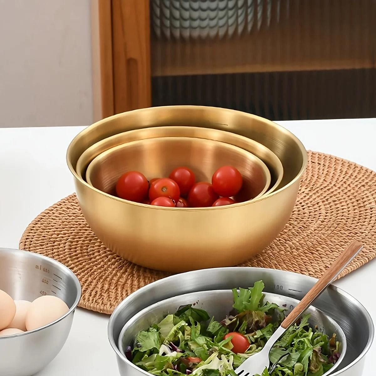 saladier inox mesure