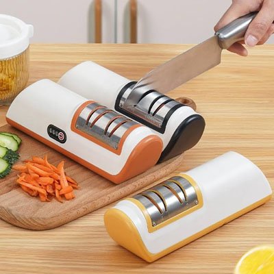 aiguiseur couteau electrique compact pour cuisine moderne