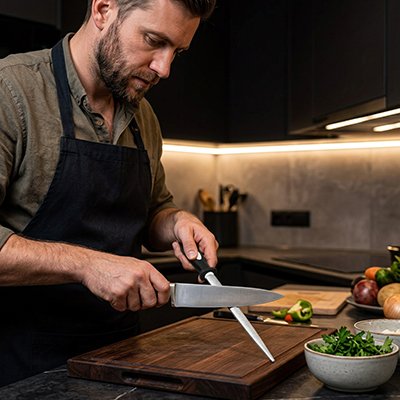 Aiguiseur couteau pierre pour lame de chef