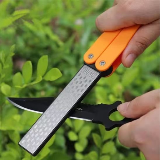 aiguiseur couteau vu de dessus 