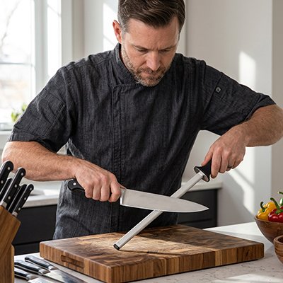 Aiguiseur de couteaux professionnel pour cuisine maison