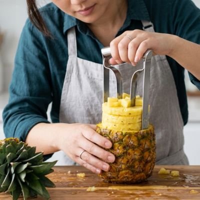 Coupe ananas inox avec poignée ergonomique