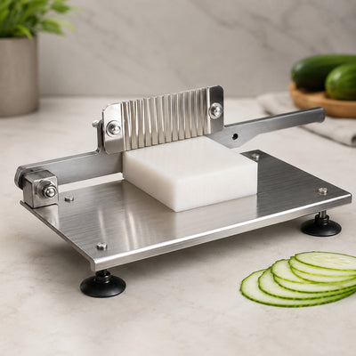 Coupe frite professionnelle en inox avec lame réglable
