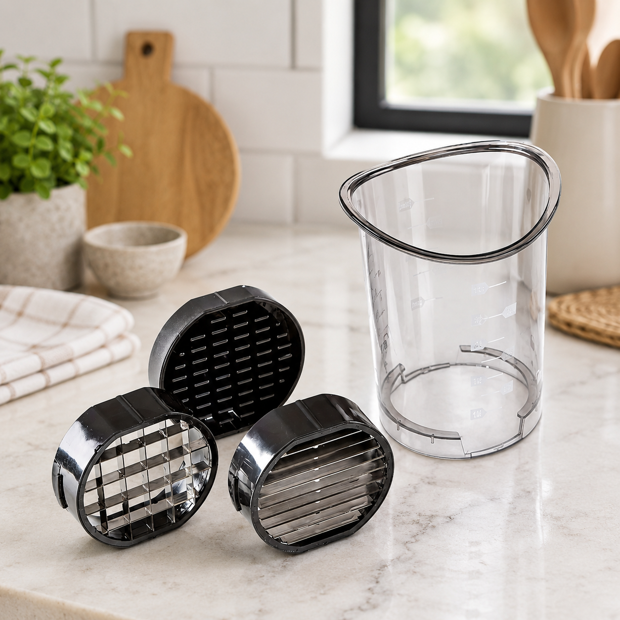 coupe légumes cubes compact pour cuisine