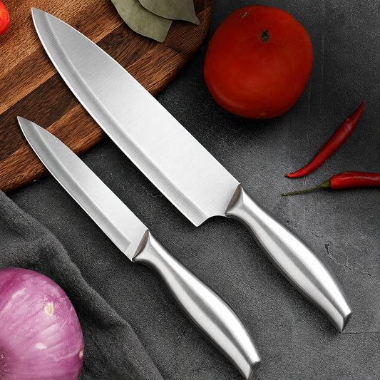 couteau de cuisine professionnel poser sur planche