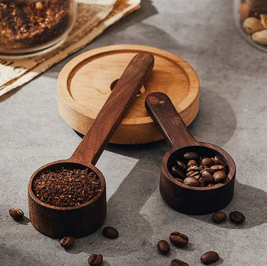 Cuillère à café en bois massif pour grains moulus