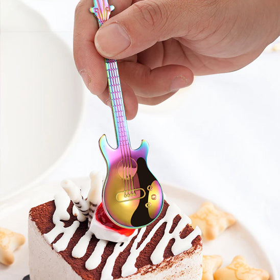 Cuillère à café design arc en ciel