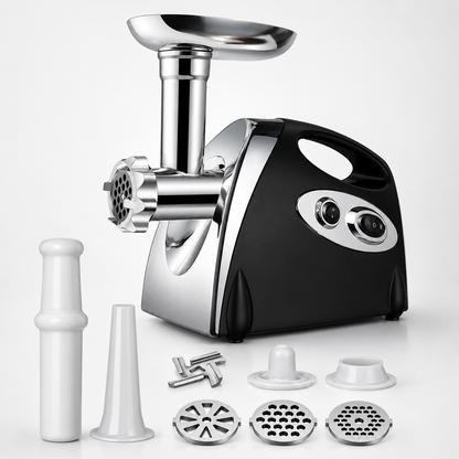 Hachoir à viande professionnel pour cuisine moderne noir