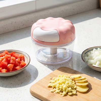 hachoir manuel bol transparent gradué