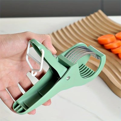 mandoline de cuisine manuelle avec bac récupération
