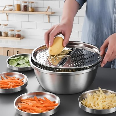 Mandoline de cuisine manuelle saladier