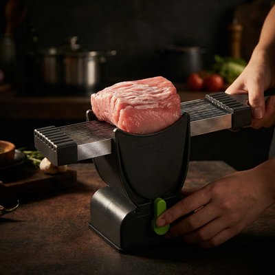 mandoline de cuisine manuelle tranche viande précision