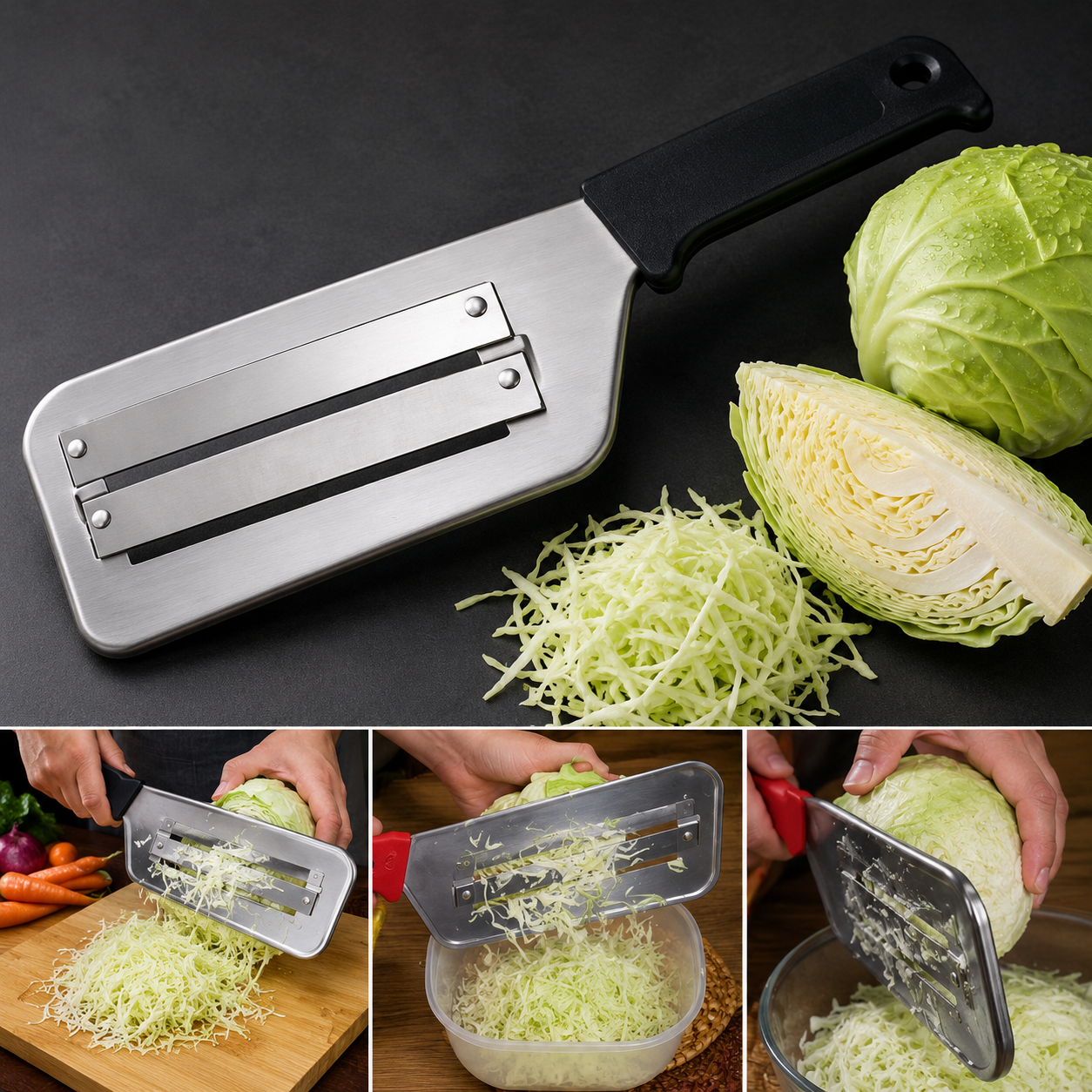 mandoline en inox pour tranches fines