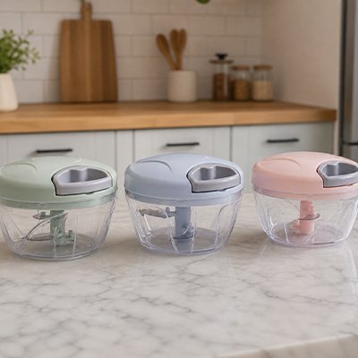 Mini hachoir manuel à ficelle en plusieurs couleurs