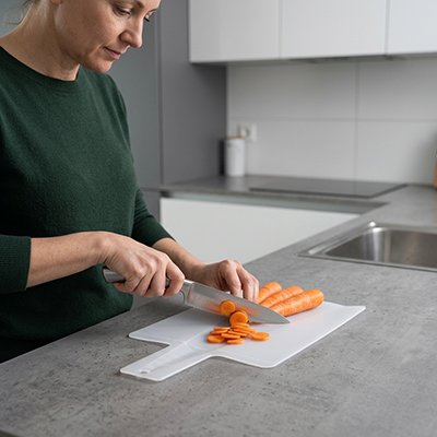 mini planche à découper avec carottes