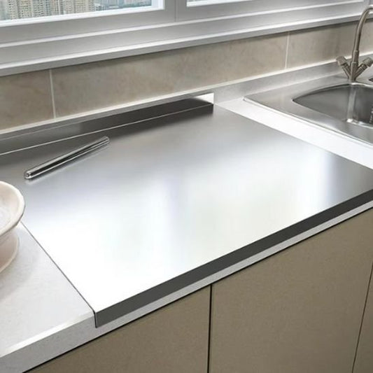 planche à découper en acier inoxydable cuisine moderne