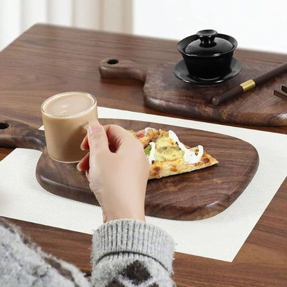 planche à découper en bois fonce