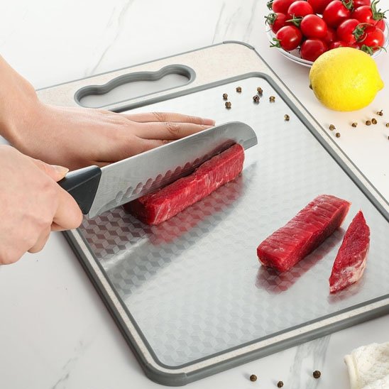Planche a decouper en inox cuisine moderne