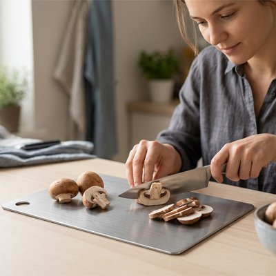 planche à découper en inox hygiénique