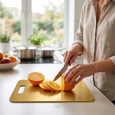 planche à découper haut de gamme avec citron
