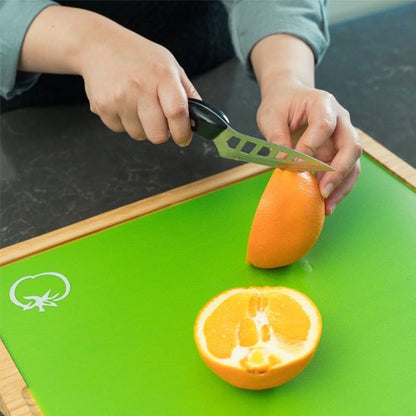 Planche à découper plastique professionnel avec orange