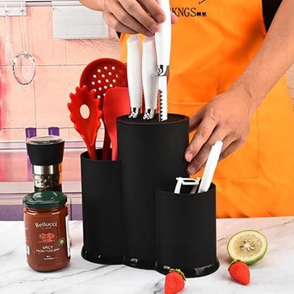 Porte couteaux de cuisine avec ustensiles