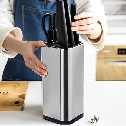 Porte couteaux inox utilisé en cuisine