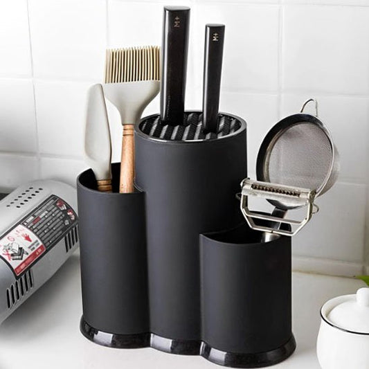 Porte couteaux noir design moderne