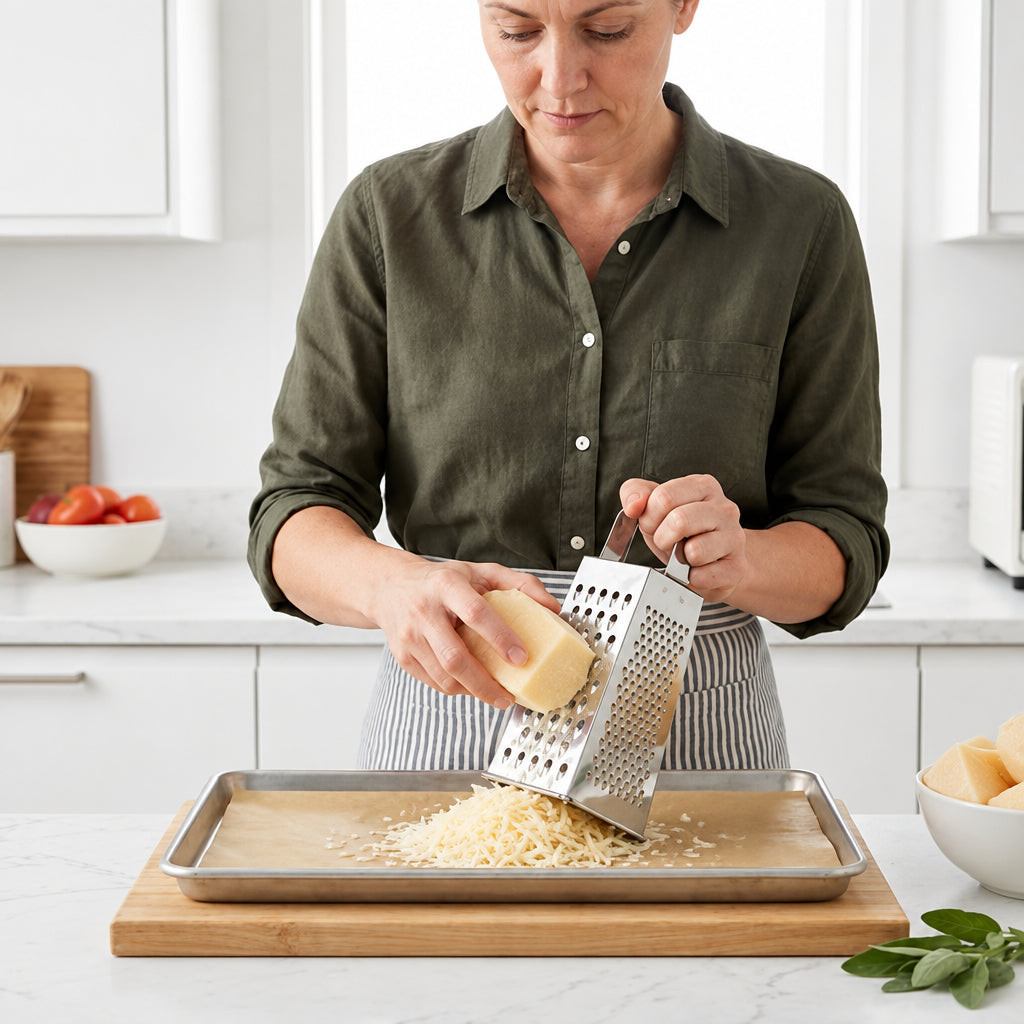 Râpe a fromage avec légume orange