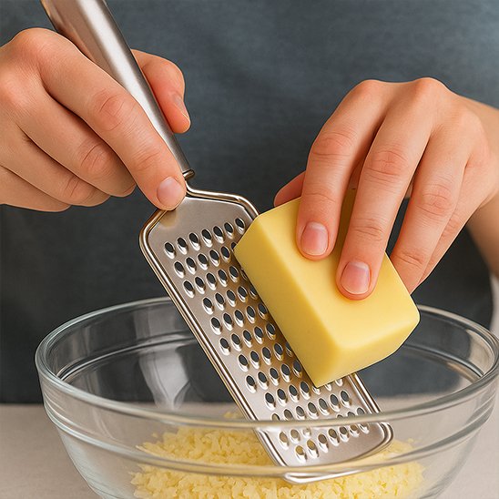 Râpe à fromage fine pour parmesan