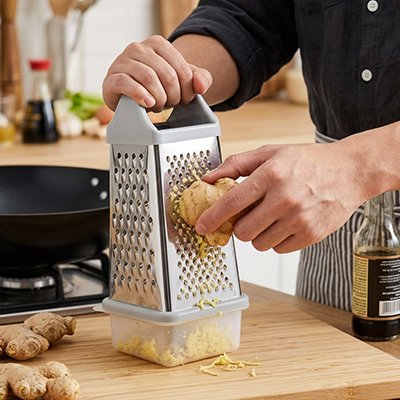 Râpe à fromage manuelle utilisée en cuisine