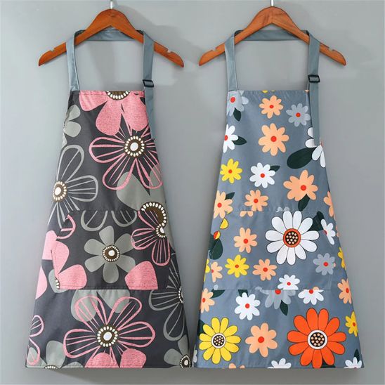 tablier cuisine fleuri
